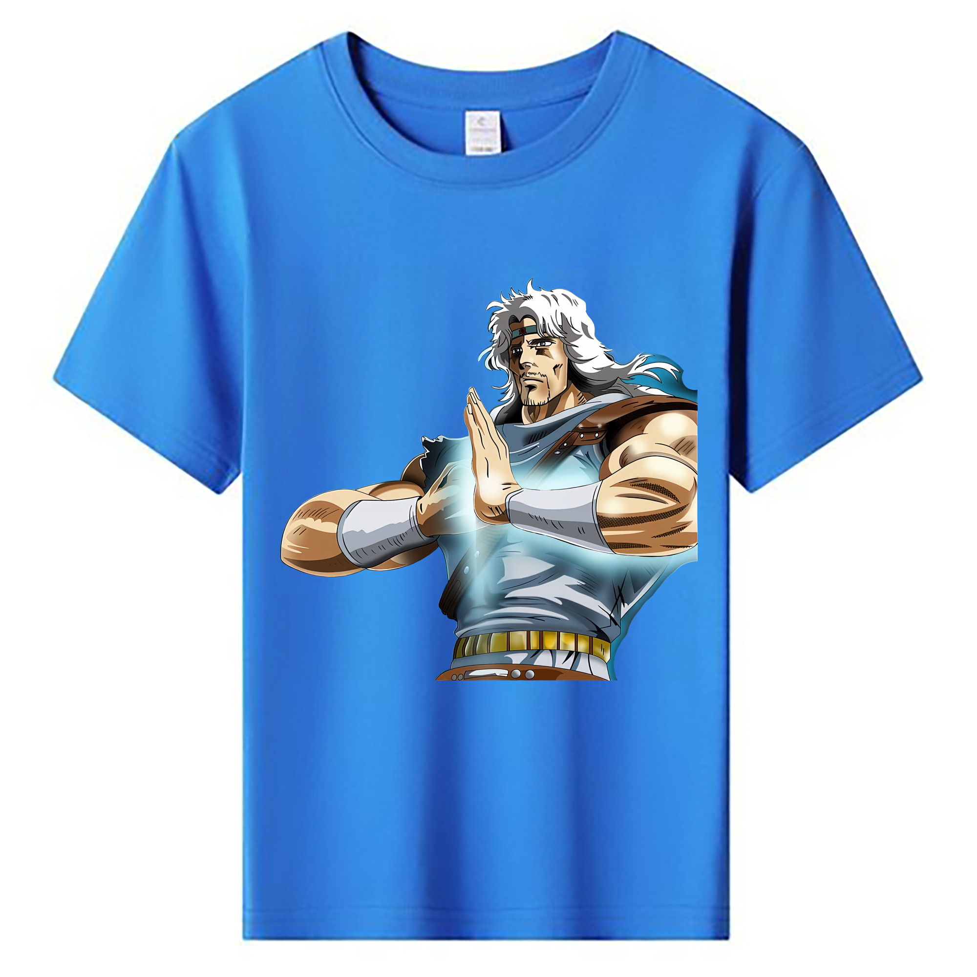 （画像用） 北斗の拳 Fist of the North Star 綿100％キッズTシャツ（フロントプリント）
